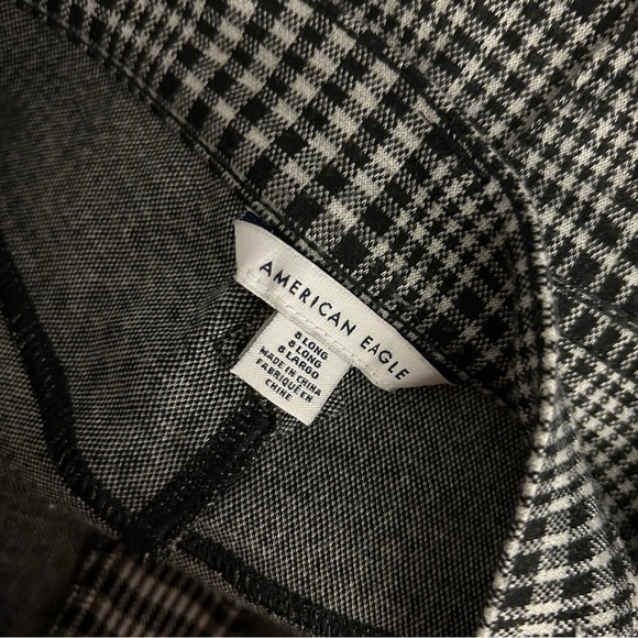 American Eagle Outfitters Monochrome Checkered Pants 8 long - Picture 6 of 11